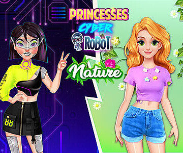 Princesses Cyber Robot vs Nature