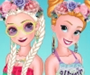 Elsa And Anna Pool Party