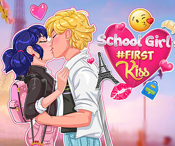 School Girl's #First Kiss