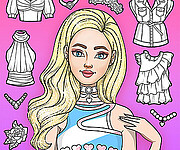 Girl Coloring Dress Up Games
