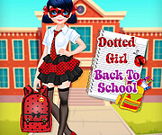 Dotted Girl Back To School