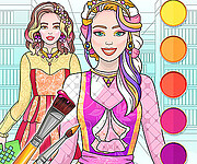 College Girl Coloring Dress Up