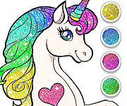 Unicorn Dress Up Coloring Book
