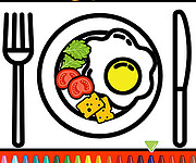 Color and Decorate Dinner Plate