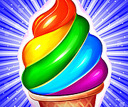 Frosty Ice Cream! Icy dessert