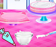 Cherry Blossom Cake Cooking