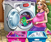 Mommy Washing Clothes