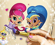 Shimmer and Shine Coloring Book