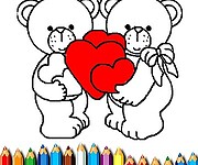 Happy Valentines Day Coloring