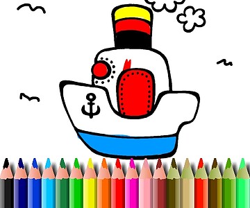 BTS Boat Coloring