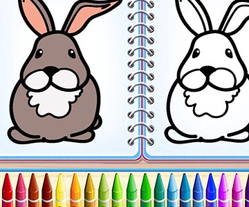 Coloring Bunny Book
