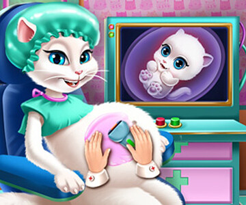 Kitty Pregnant Checkup