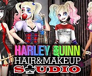 Harley Quinn Hair and Makeup Studio