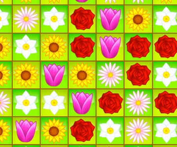 Flower Power Match, play game online - Candy's World