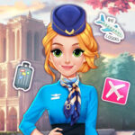 Play Game Blonde Princess Cabin Crew Makeover
