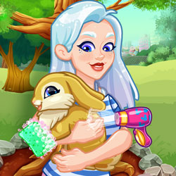 Play Game Crystal Adopts a Bunny