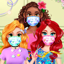 Play Game DIY Princesses Face Mask