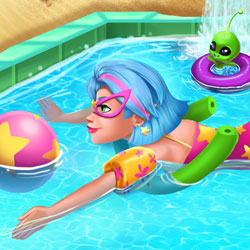 Play Game Galaxy Girl Swimming Pool