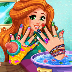 Play Game Jessie's DIY Nails Spa
