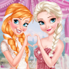 Dress Up Game: Anna And Elsa Glittery Bridesmaids