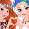 Dress Up Game: Anna And Elsa Summer Festivals