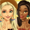 Dress Up Game: Elsa And Tiana Summer Greatest Hits