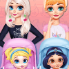 Dress Up Game: Princesses Caring For Baby Princesses