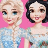 Dress Up Game: Snow White Vs Elsa Brunette Vs Blonde